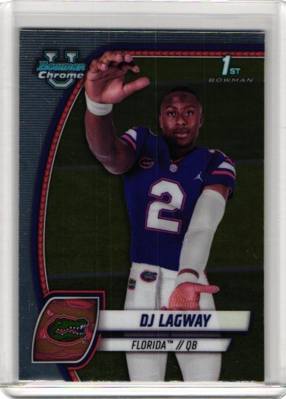 2024 Bowman Chrome U DJ LAGWAY 1st Bowman #63 Rookie Gators