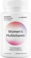Womens Methylated Multivitamin Multimineral Horsetail, Iron, Biotin Complex w...
