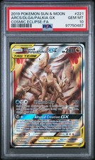Pokemon Arceus Dialga Palkia GX 221 Cosmic Eclipse Alternate Art PSA 10 on eBay