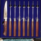 HOSHANHO LAN Series 8-Piece Serrated Steak Knife Set, Wood Handles 4.5in — photo 3