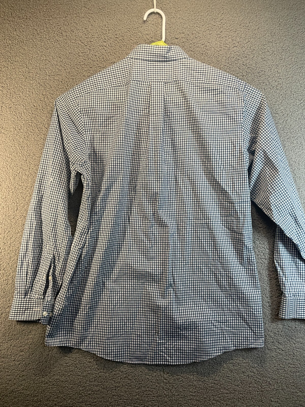 Eddie Bauer Wrinkle Resistant Relaxed Fit, Plaid Blue, Mens TL image 4