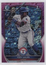 2023 Bowman Chrome Prospects Fuchsia Shimmer Refractor 95/199 Yosy Galan 4k8