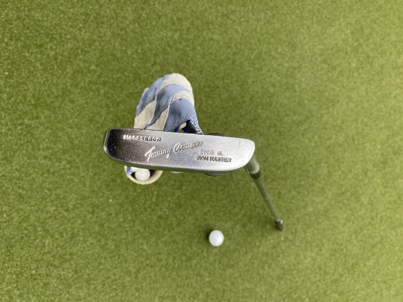 1964 MacGregor Tommy Armour IMG6 Putter. 36” Original Illegal Hourglass Grip. A1