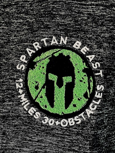 Spartan Race Super Beast Mujer Cremallera Sudadera con Capucha Chaqueta Gris 2017 Grande - Imagen 3 de 13