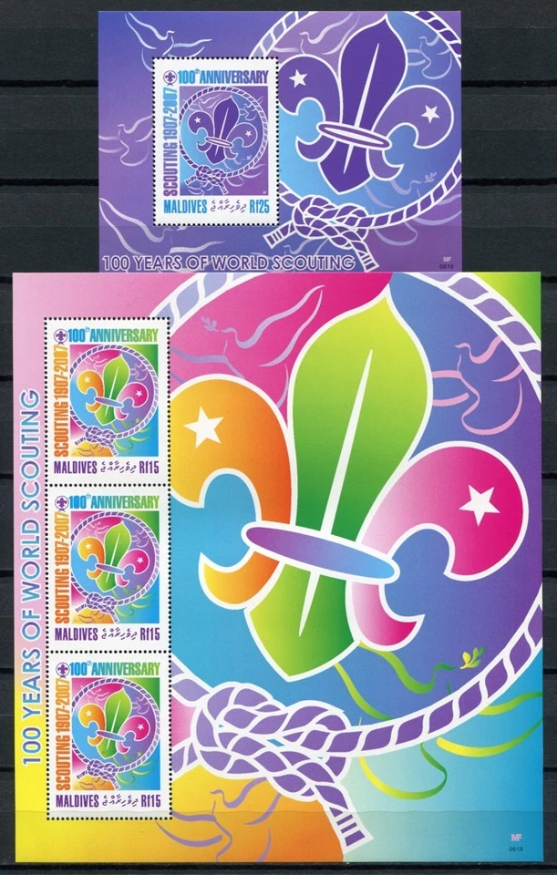 Malediven Maldive 2008 Pfadfinder Scouts 4611 Kleinbogen Block 614 MNH - Bild 1 von 1