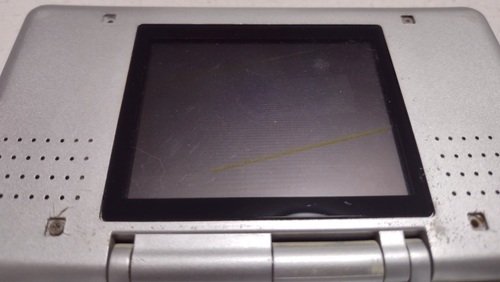 Console Nintendo DS originale argento palmare linee gialle sullo schermo - Foto 6 di 12