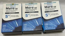 3x Bausch + Lomb Muro 128 Ointment Twin Pack .25 oz 5% Corneal Edema Exp 1/26