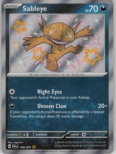 Sableye 184/091 Shiny Rare Paldean Fates Pokemon Near Mint on eBay