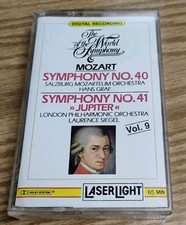 THE WORLD OF THE SYMPHONY-MOZART SYMPHONY NO.40  NO.41 CASSETTE TAPE 1989
