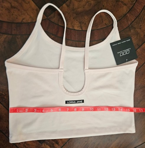 NEW Lorna Jane Prime Cropped Active Tank Top Dusty PINK Workout Shirt Size XL - Picture 11 of 12