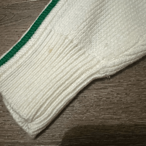 Vintage Pyramid Mens White Multi Color Stripes Knit Crewneck Soft Sweater Sz M - Picture 5 of 9