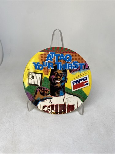 VINTAGE 90’s SHAQ PEPSI PIN Safety PIN ATTAQ YOUR THIRST 3 Inch RARE - Picture 8 of 9