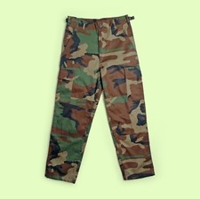 Vintage 90's Y2K Cargo Camo Military Pants Army Trousers Camouflage Teens - 152