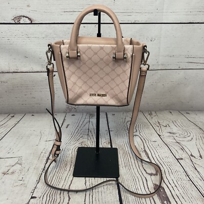 Steve Madden Blush Pink Mini Satchel Crossbody Bag Womens Logo Purse