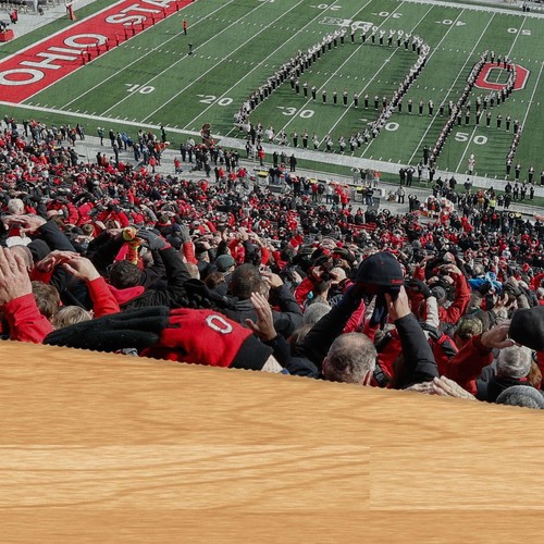 Northwest NCAA Ohio State Buckeyes, banda de marcha, alfombra lavable, 36 x 62 pulgadas - Imagen 4 de 5