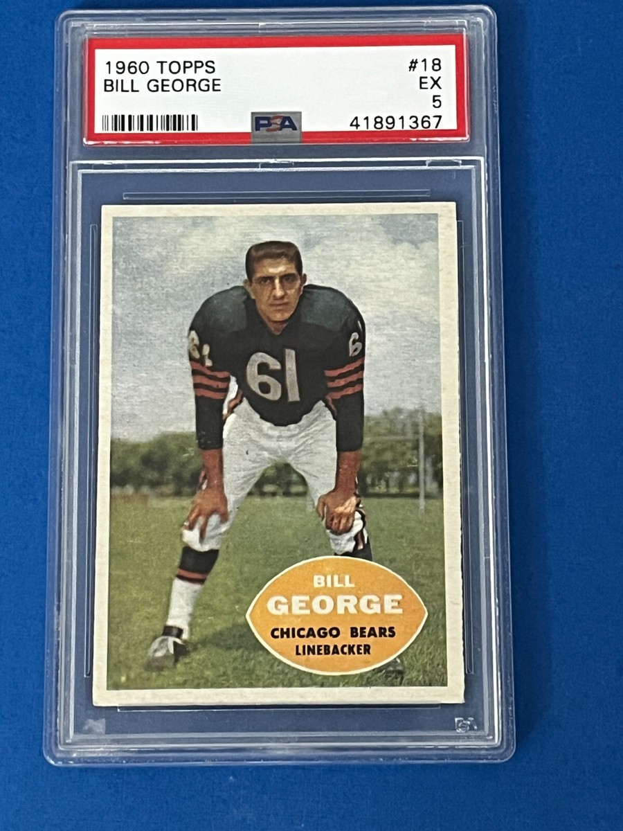1960 Topps Football #18 Bill George Chicago Bears HOF PSA 5 EX