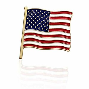 NEW America Flag Enamel 1" Lapel Pin United States USA American US TRUMP MAGA NEW America Flag Enamel 1" Lapel Pin United States USA American US TRUMP MAGA