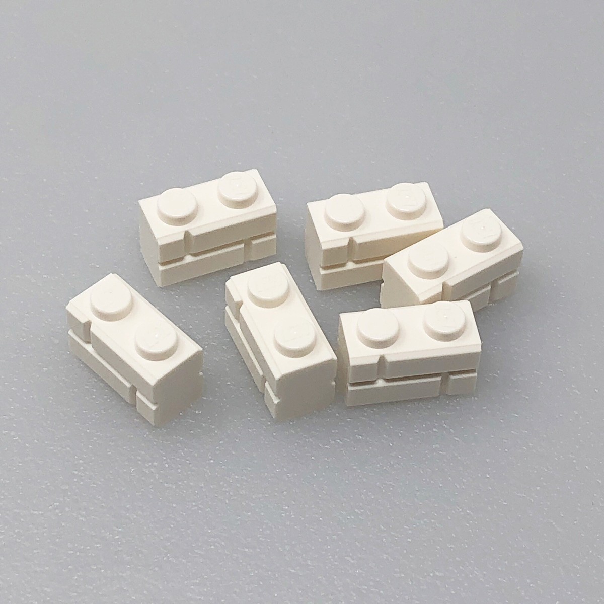 98283 LEGO Parts Brick Modified 1x2 Masonry Brick Profile WHITE (6