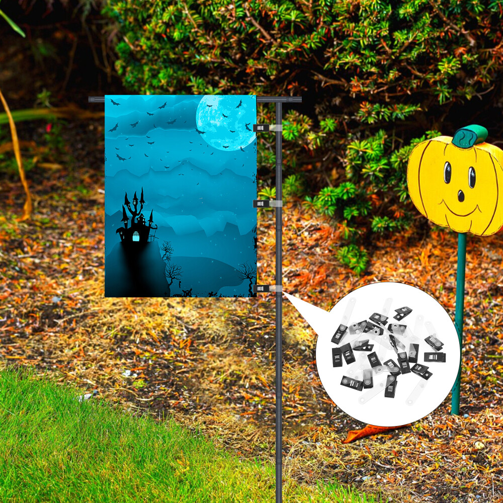 20 PCS Gazebo Fans Garden Flag Clip Party Stopper Pole Stand