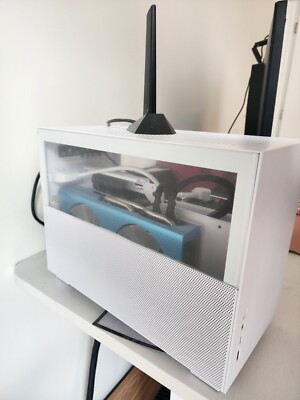 Custom Gaming Desktop PC Build - White, open