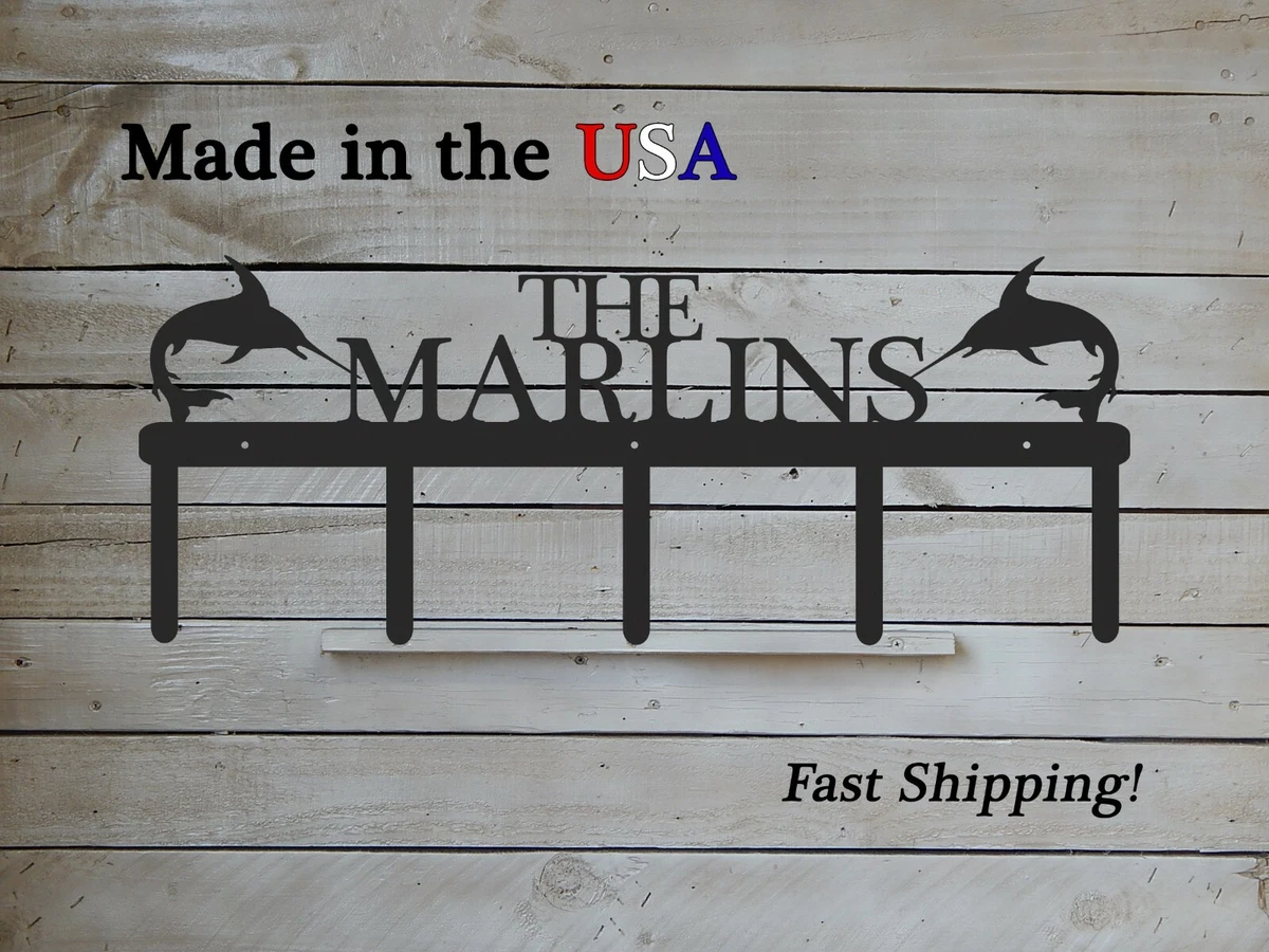 Marlin Theme Coat Rack, Beach House Decor, Deep Sea Fishing,Personalized,CR1132