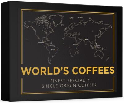 Kaffee-Geschenkset - WORLD'S COFFEES | Gemahlener Kaffee 300g 6 x 50g - 6 Fei...