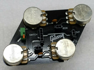 Gibson Les Paul STUDIO, Pot Control Board  CTS Quick Connect 2 PIN TO PICKUPS