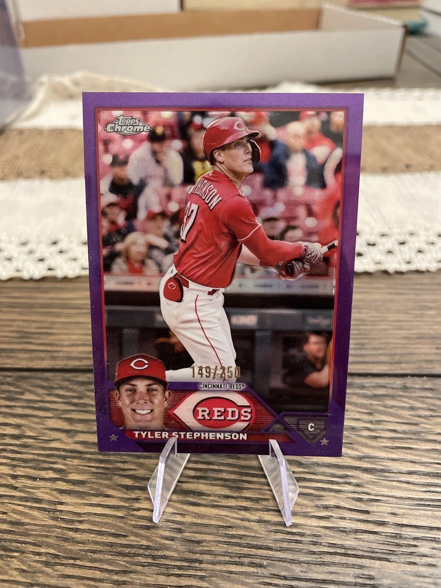 その他 Stephenson Tyler Stephenson ~ 2023 Topps Chrome RC Purple Speckle