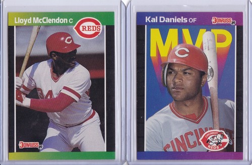Cincinnati Reds 1989 Donruss Baseball Team Set 26 Cards includes DK and MVP - Picture 10 of 11