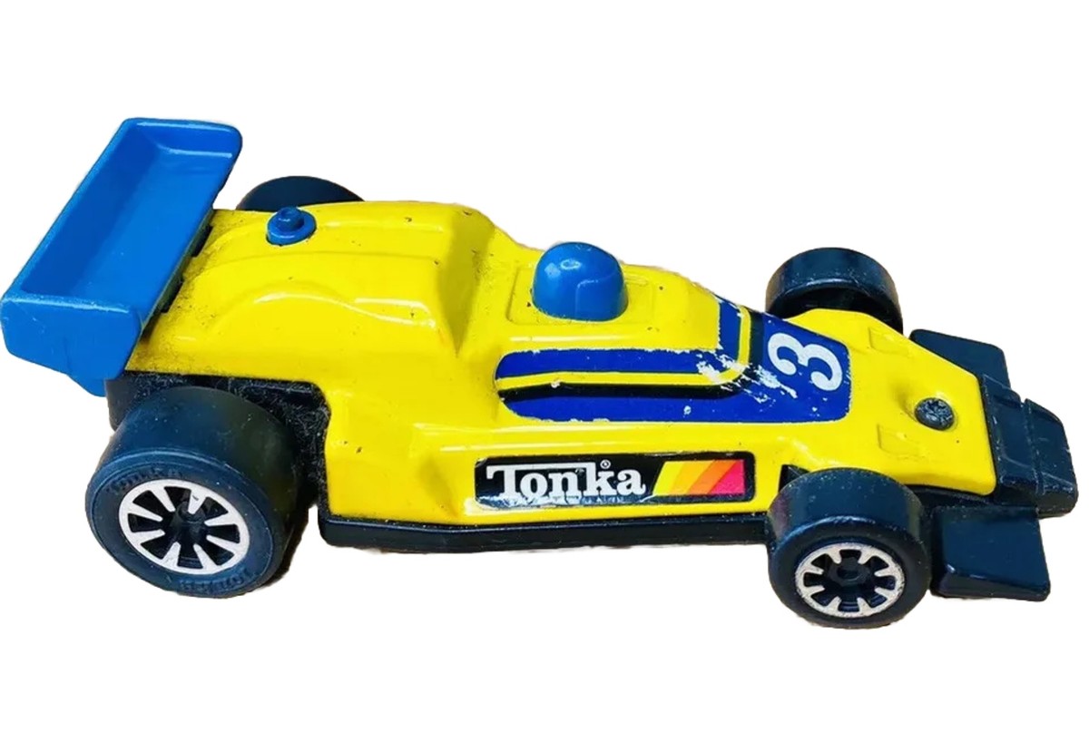 Vintage Tonka Japan #3 Yellow Race Car Indy Racecar 6” Length