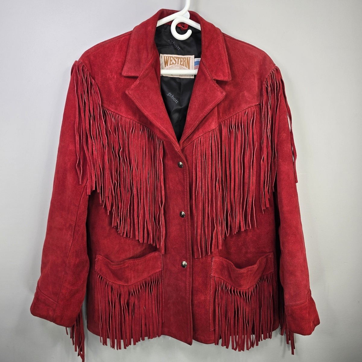〈 SCHOTT 〉western fringe suede jacket s-l1200.jpg