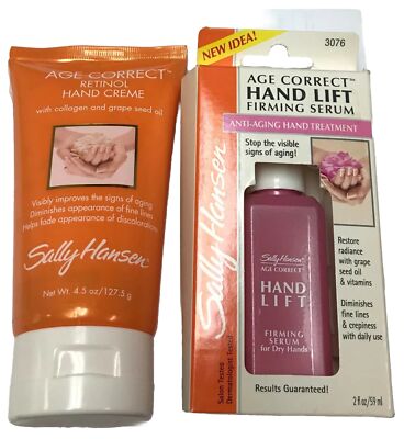 Sally Hansen  Age Correct Retinol Hand Creme 4.5 oz + Sally Hansen Hand Serum