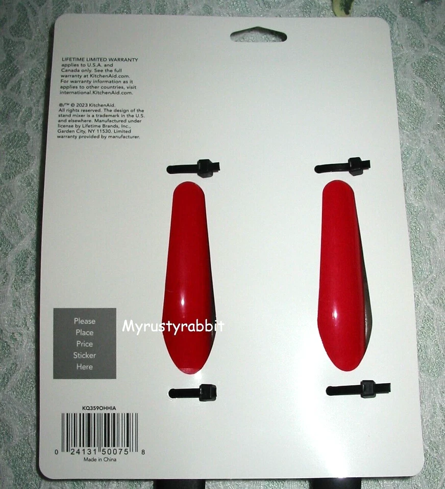 Kitchenaid Juego de 2 Giradores Ranurados y Giradores Cortos - Hibisco HHIA - Nuevo Foto 4 de 4