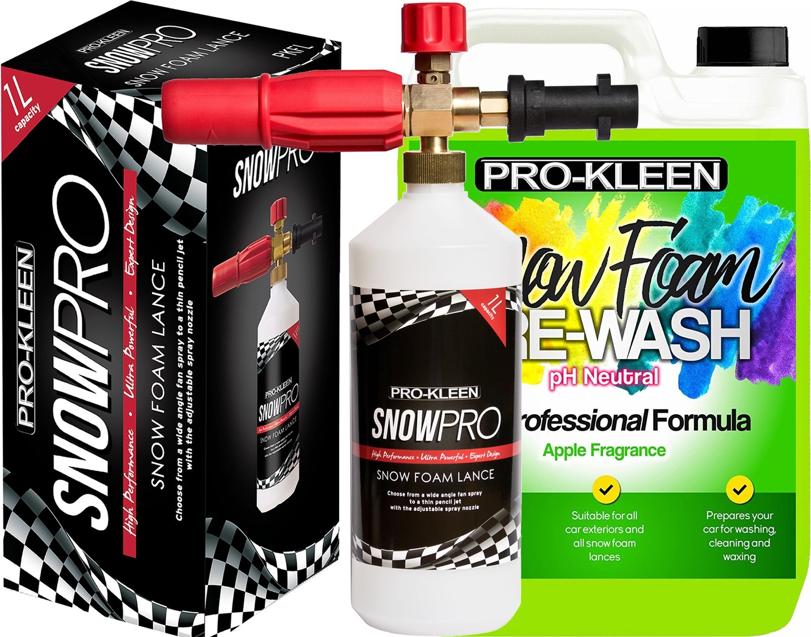 ProKleen Apple Snow Foam 5L Pre Wash with Karcher K Foam Lance K2 - K7