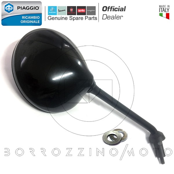 Rechtes Original Piaggio Liberty Iget 4T 3V IE 125 Spiegel Schwarz 2015-image