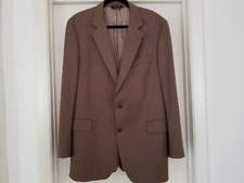 Jos. A Banks Men's Brown Wool Sport Coat 2 Button Size 43L