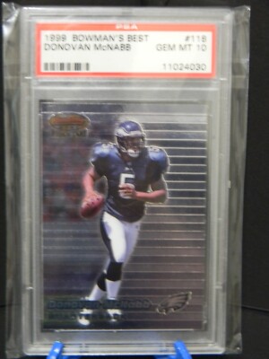 1999 BOWMNAS BEST DONOVAN McNABB ROOKIE #118 PSA 10 EAGLES LEGEND JERSEY  RETIRED - Main Image