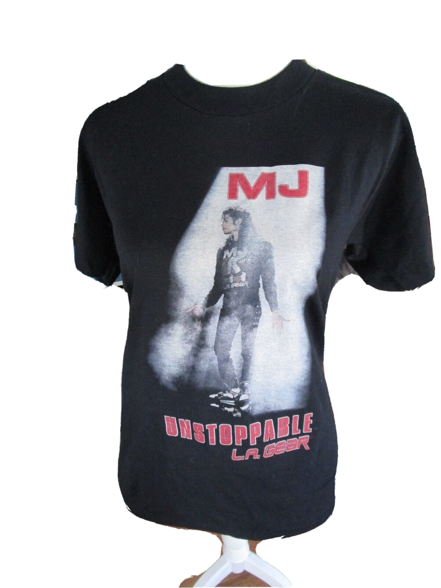 New Michael Jackson Original LA Gear Black T-shirt Size III | eBay