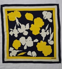 Authentic Vintage JAEGER Pure Silk Scarf Designer 66cm 26in Carre