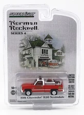 1:64 GreenLight *NORMAN ROCKWELL* 1981 Chevrolet K20 Scottsdale FIRE TRUCK *NIP*