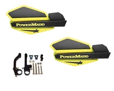 Powermadd Star Series Handguards Guards Yellow Black Snowmobile Ski Doo Summit