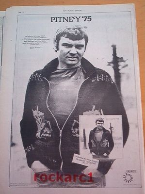 GENE PITNEY Pitney'75 UK Poster size Press ADVERT 16x12 inches