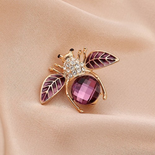 Lindos broches de abeja serie de insectos broches de animales dibujos animados perla corsé accesorios - Imagen 22 de 26