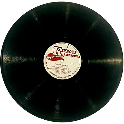 Coleman Hawkins Quartet - Flamethrower - Keynote Record 611 B - 10'' 78rpm