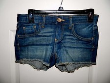 Women's Junior's Blue Dark Wash Denim Shorts Size 5