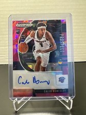 2020 Prizm Draft Picks Basketball Caleb Homesley Pink Cracked Ice Prospect Auto