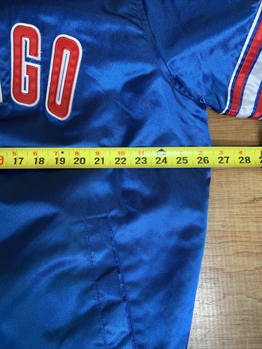 Chaqueta de satén vintage de los 90 Chicago Cubs MLB para hombre XL hecha como nueva EE. UU. difícil de encontrar - Imagen 17 de 19