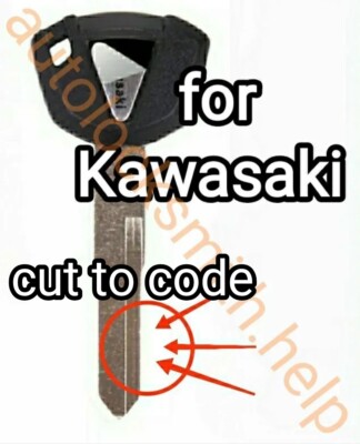 Kawasaki motorcycle keys cut to code, key codes | eBay