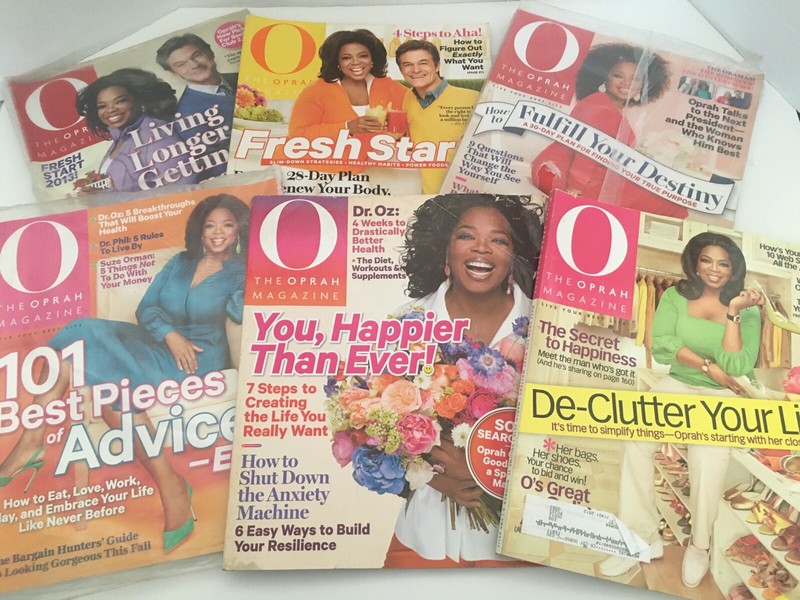 “O” Oprah Magazine Lot of 6 Issues Years 2010 - 2013 Few Still Sealed New Lot #1