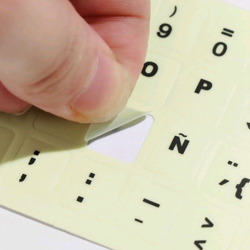 Waterproof Dustproof Luminous Russian Arabic English French Keyboard Stickers - Picture 5 of 15